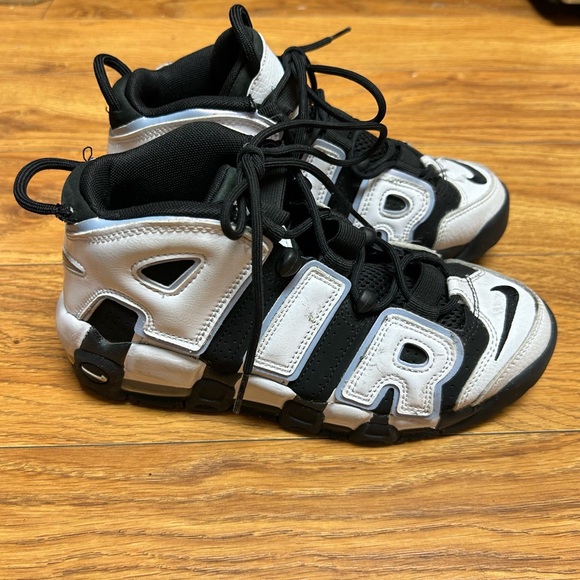 Nike Air More Uptempo Cobalt Bliss White Black DQ6200-001 | Big Boys Size 4.5 - Picture 1 of 10